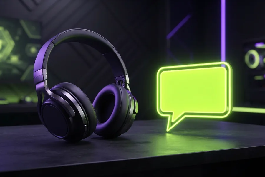Illustratie: headset van de klantenservice